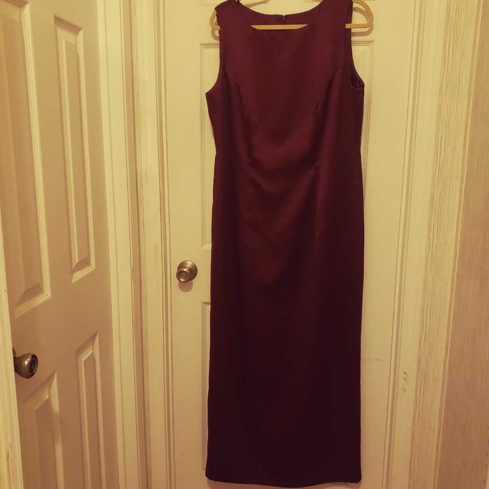 Wine long dress
